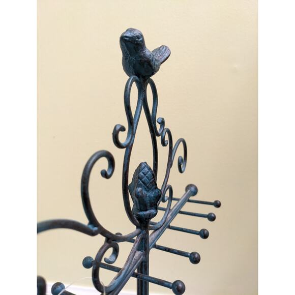 Rustic Keychain Jewelry Necklace Accessory Hanger (Free standing) Metal Bird - Picture 7 of 7